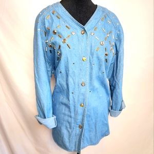 Susan Christopher Vintage Jean Shirt